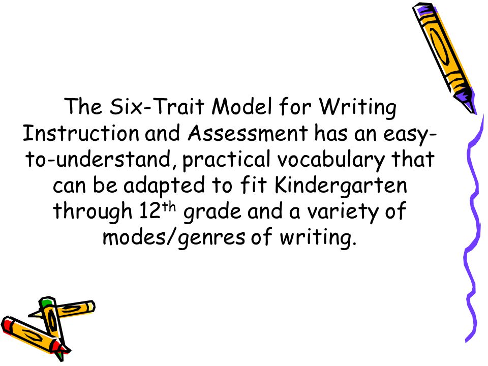six-trait analytical writing assessment model